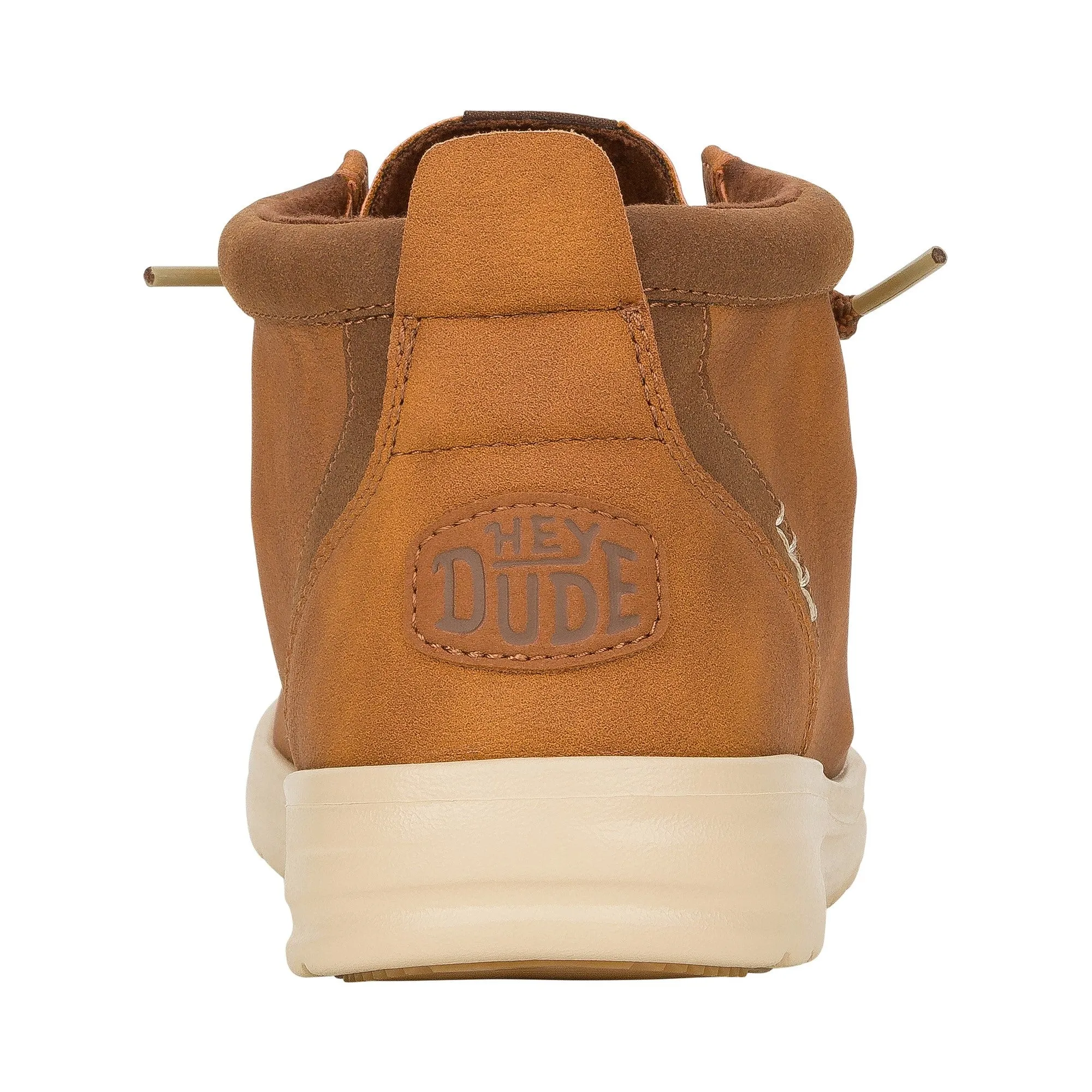 HEYDUDE Wally Mid GripR Classic Mens Boots - Cognac/Tan