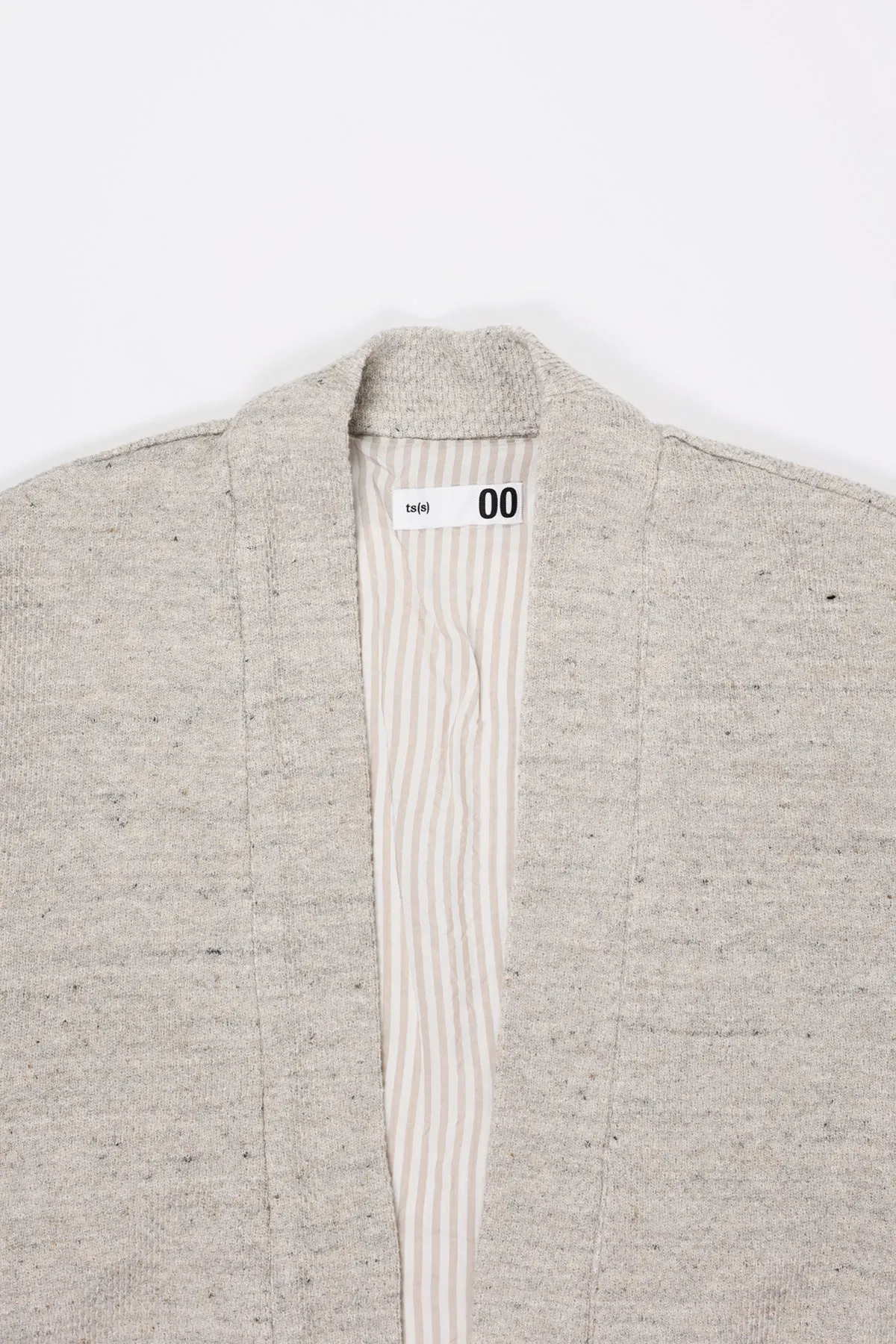 Honeycomb Jersey Lined Easy Cardigan - Beige