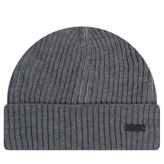 HUGO BOSS 'Umarino' Knitted Beanie Medium Grey