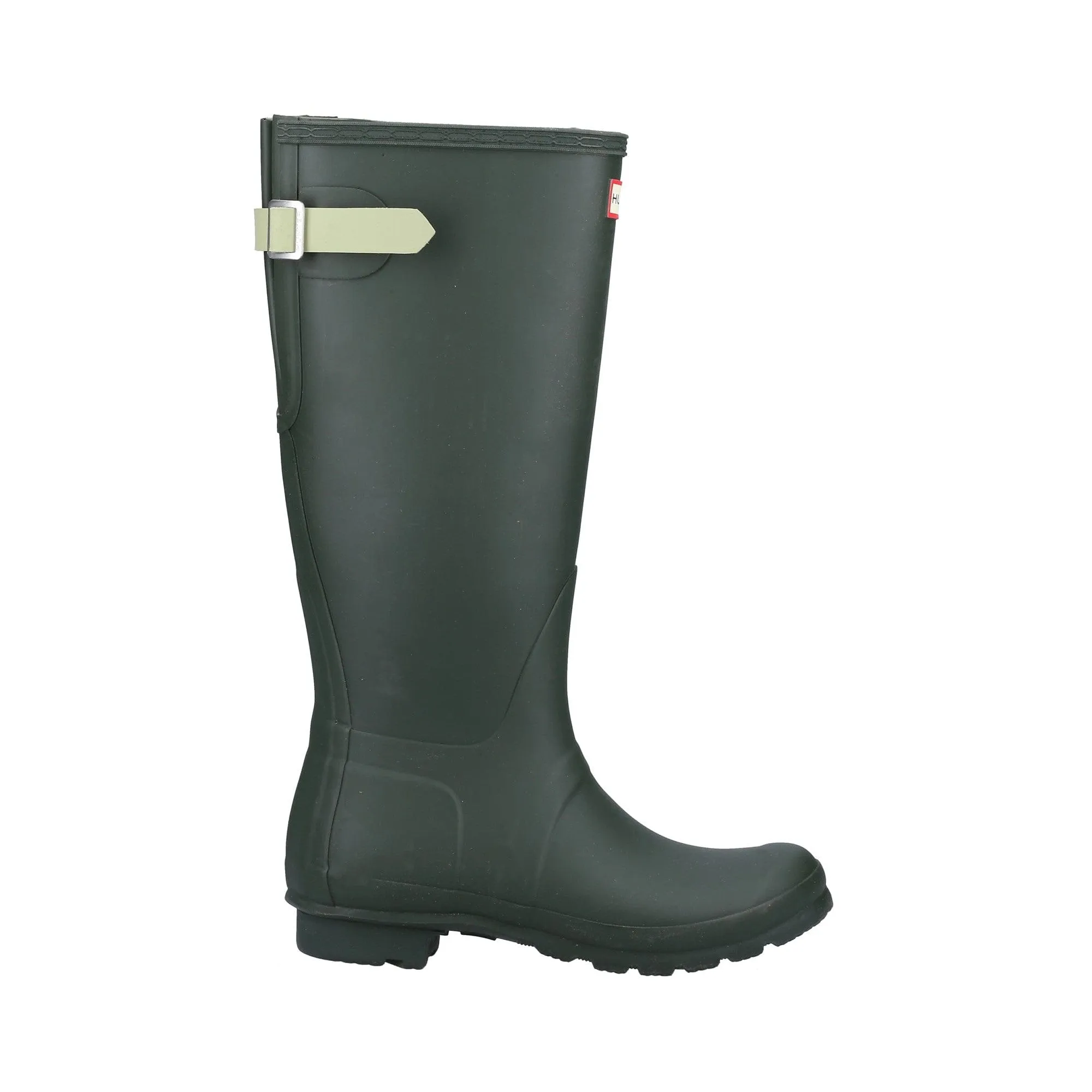 Hunter Original Tall Back Adjustable Womens Wellington Boots - Green