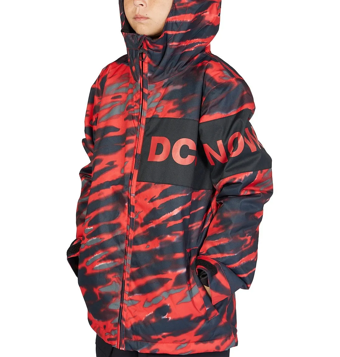 jacket DC Propaganda - XKRS/Angled Tie Dye Racing Red - boy´s