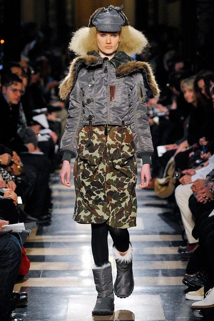 Junya Military cropped parka jacket