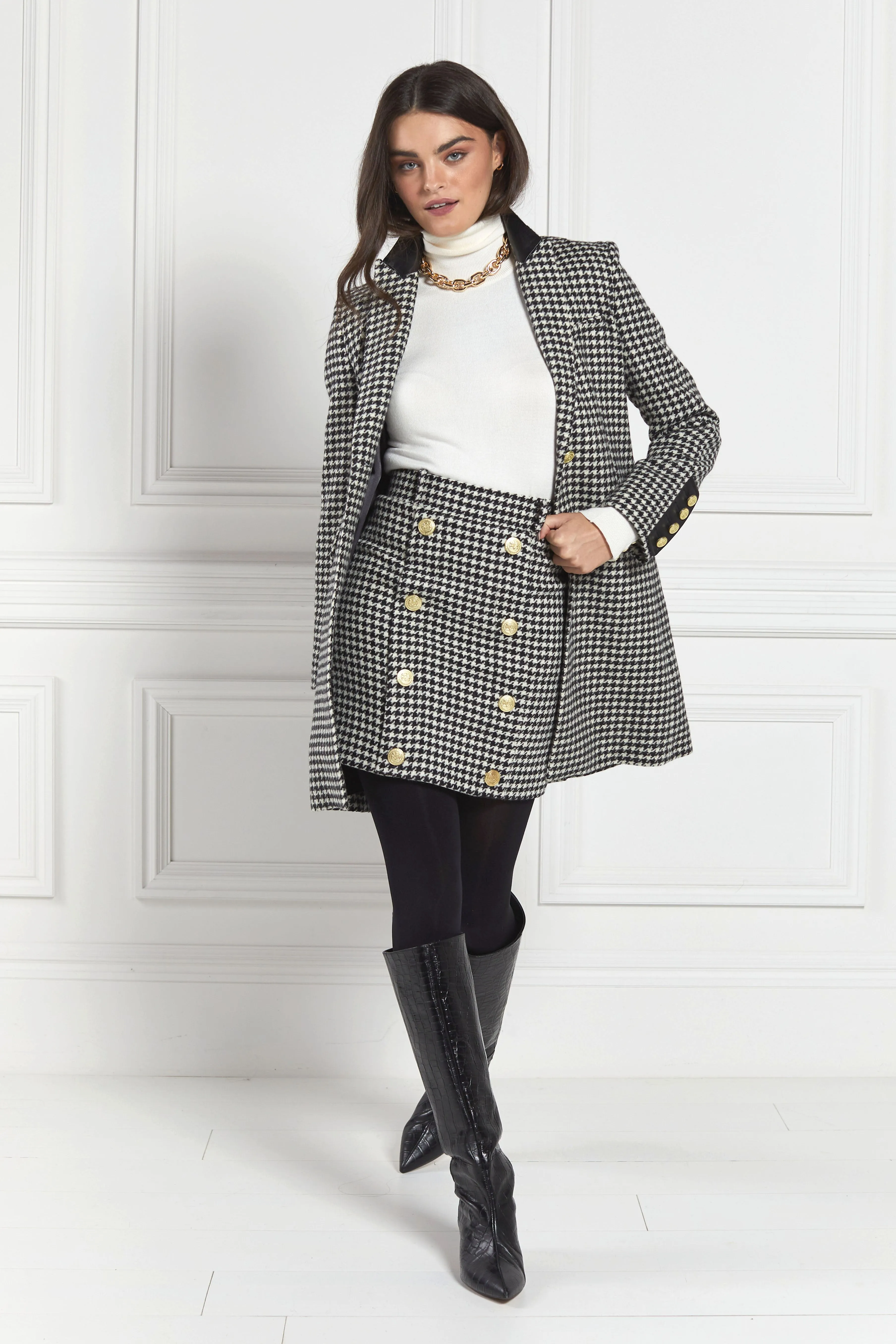 Kempton Coat (Houndstooth)