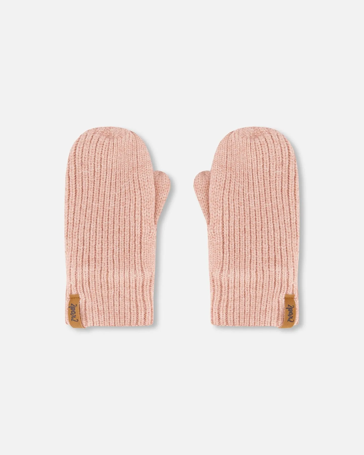 Knitted Mittens Dusty Pink