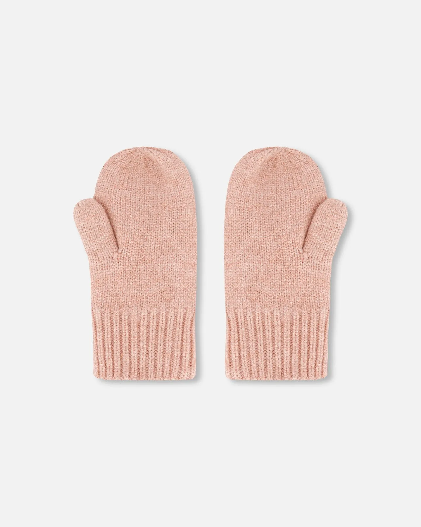 Knitted Mittens Dusty Pink