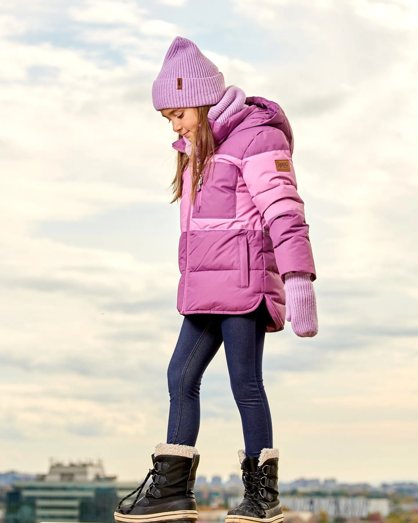 Knitted Mittens Lilac