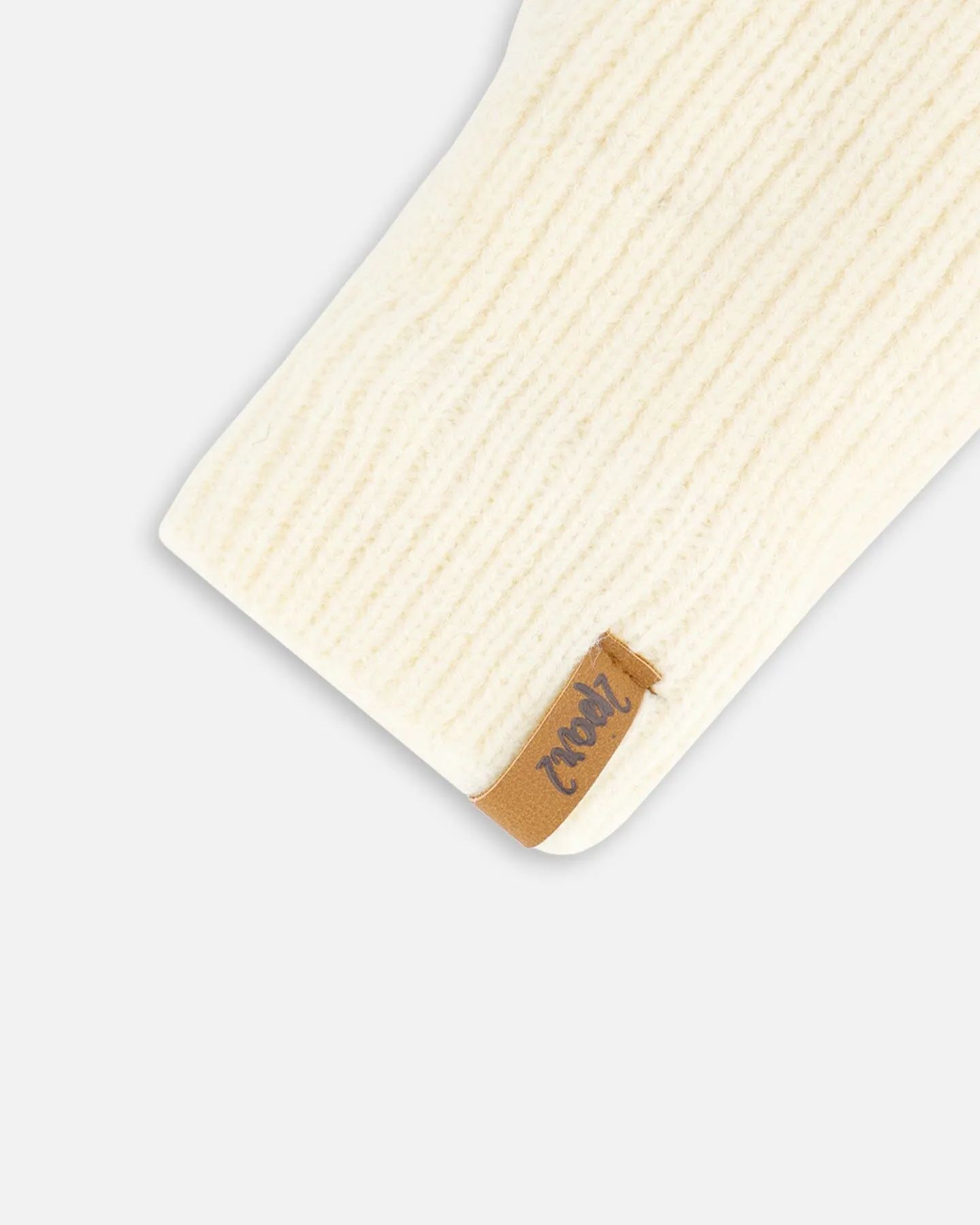 Knitted Mittens Off White