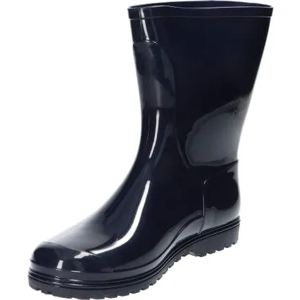 Lacquered Navy Blue Women's Galoshes American Club KAL17 / 22