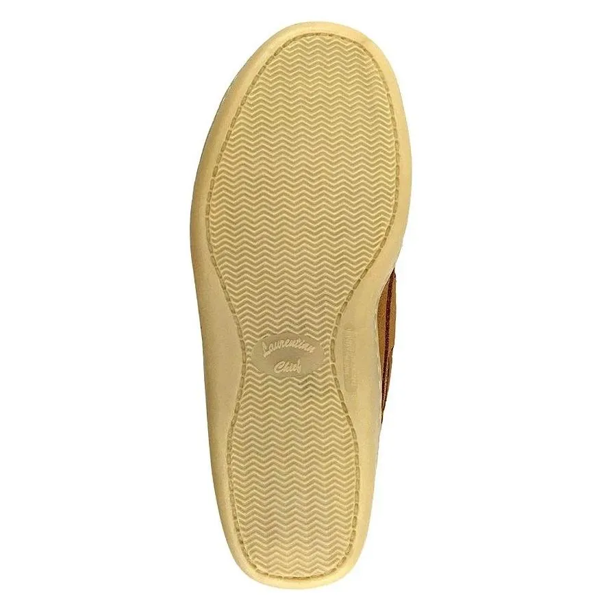 Laurentian Women's Cork Moose Hide Leather Moccasin Shoes - A One Clothing