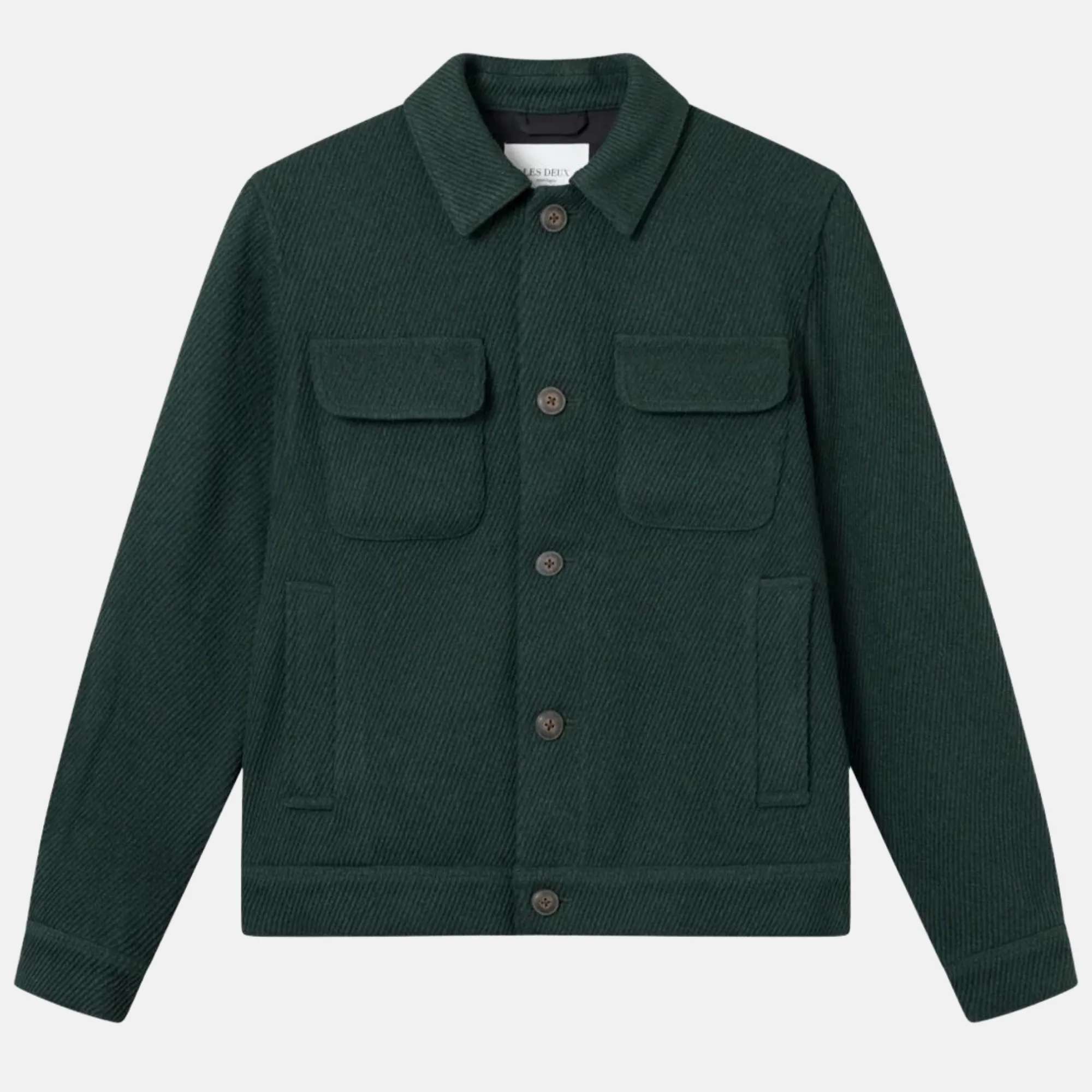 Les Deux Pine Green Nash 2.0 Wool Hybrid Jacket