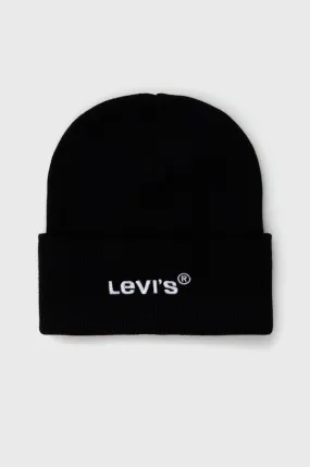 Levi's beanie black color