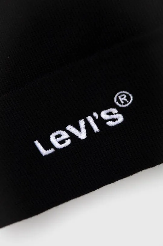 Levi's beanie black color