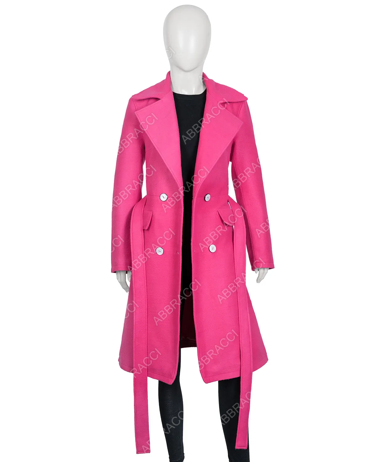 Lily Collins Emily in Paris Pink Coat | Lily Collins Pink Trench Coat