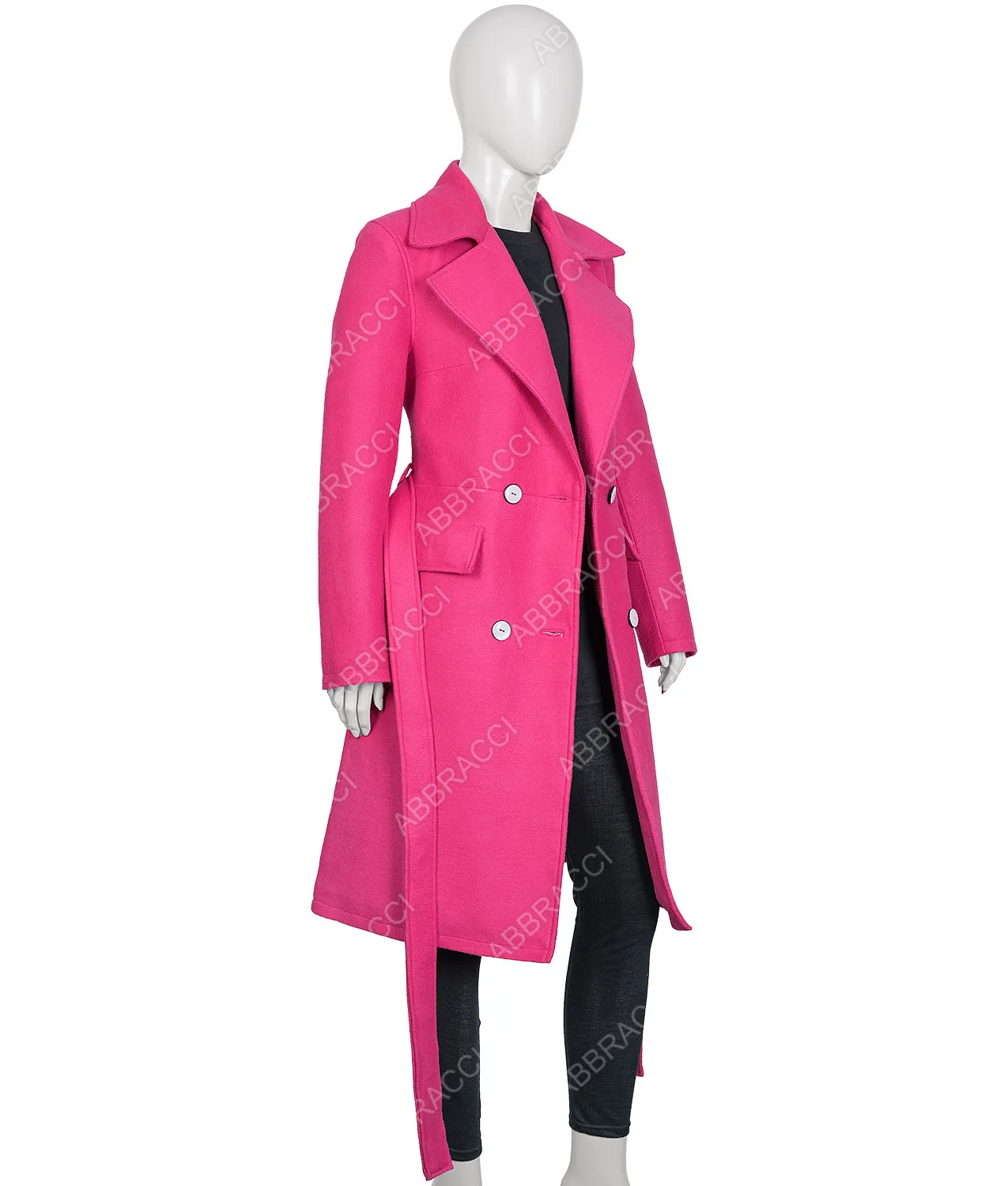 Lily Collins Emily in Paris Pink Coat | Lily Collins Pink Trench Coat