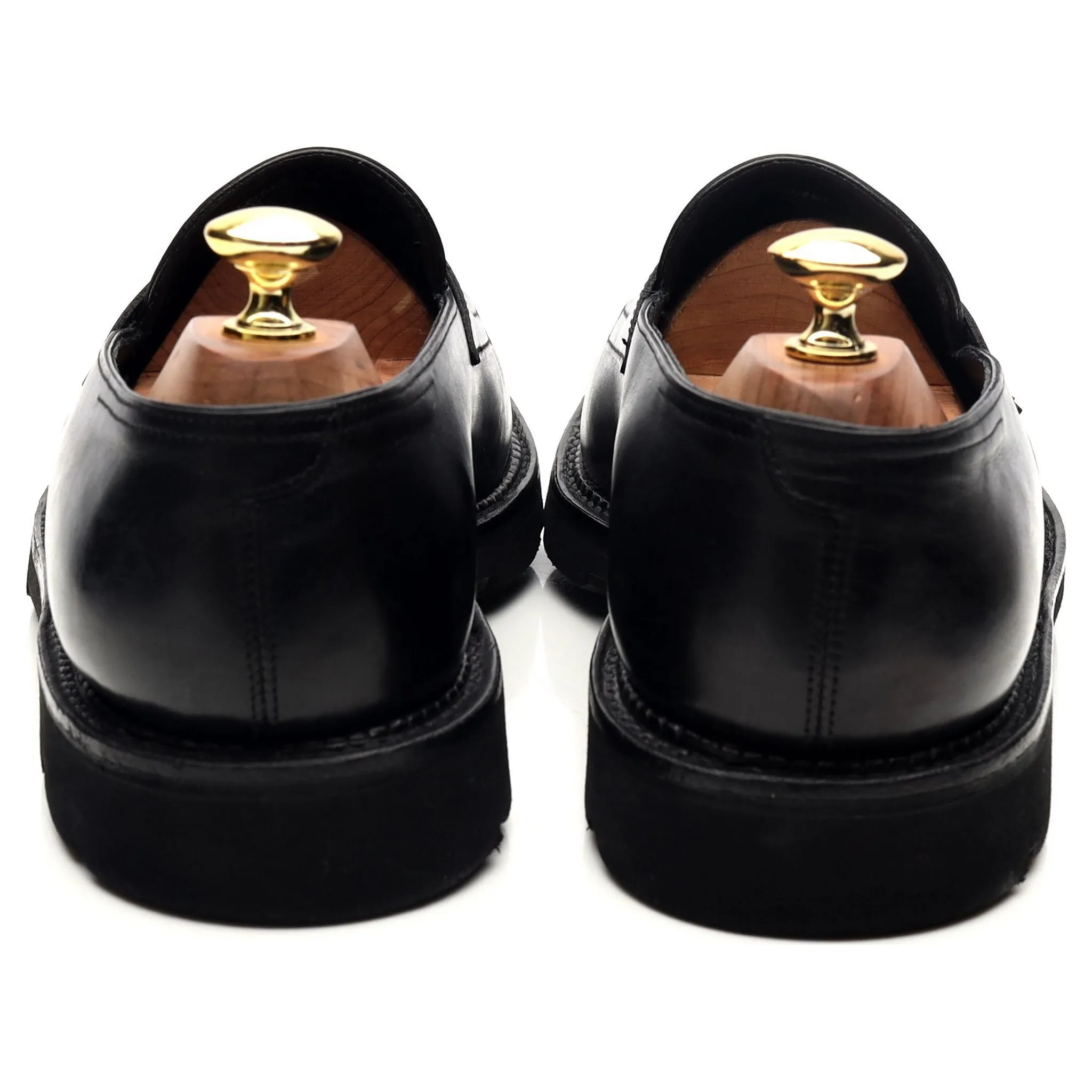 'Lopez' Black Leather Loafers UK 8.5 E