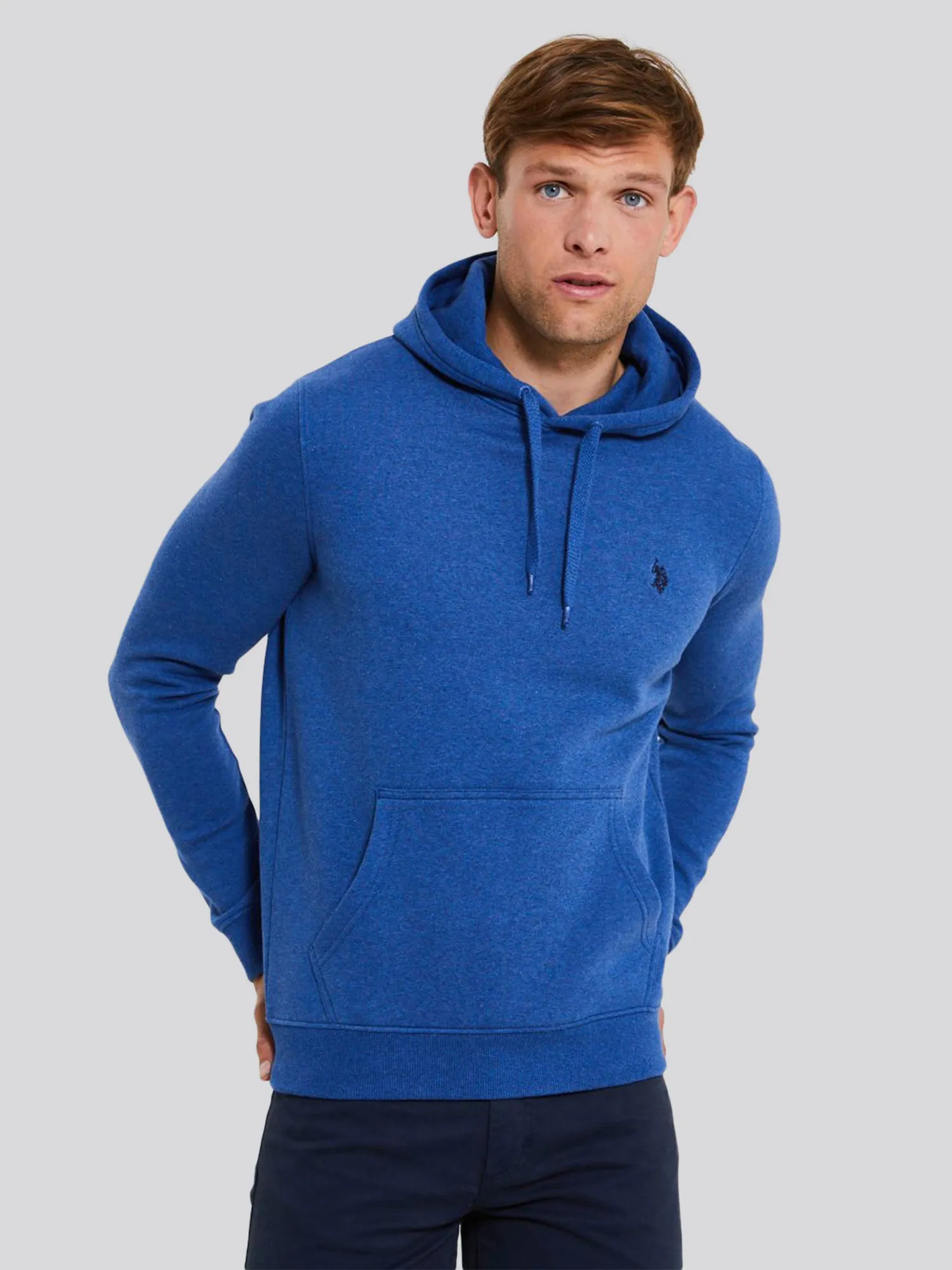 Mens Classic Fleece Hoodie in Duke Blue