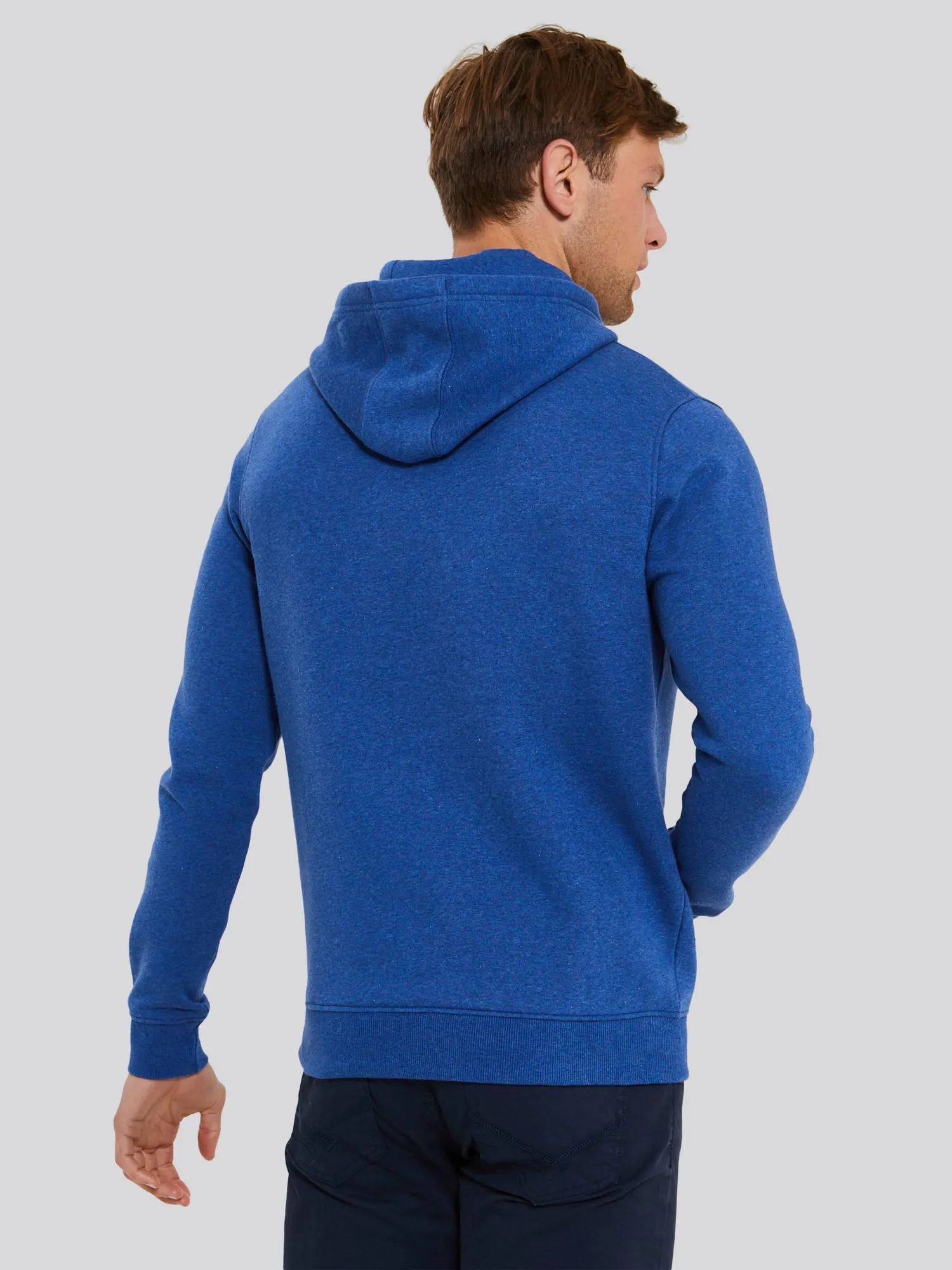 Mens Classic Fleece Hoodie in Duke Blue