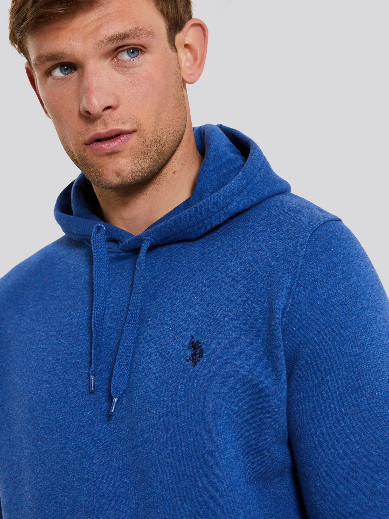 Mens Classic Fleece Hoodie in Duke Blue