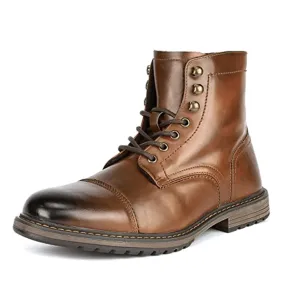 Men's Motorcycle Combat Oxford Boots