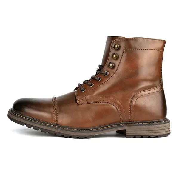 Men's Motorcycle Combat Oxford Boots