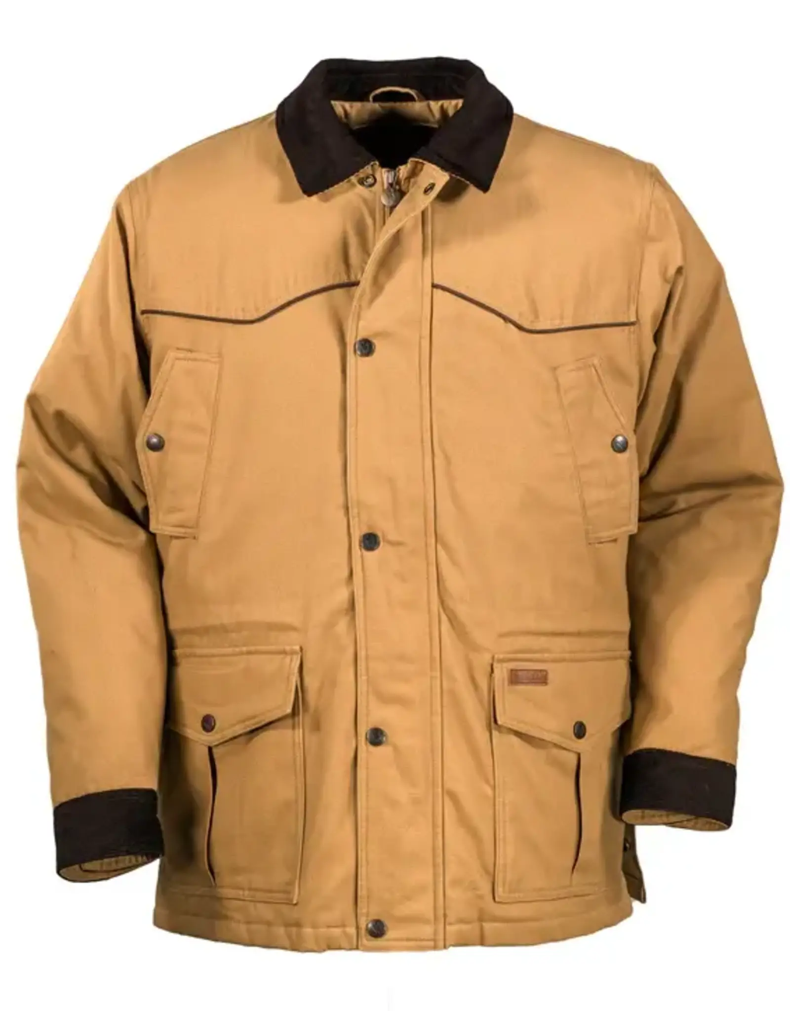 Mens Outback Cattlemens Tan Canvas Jacket