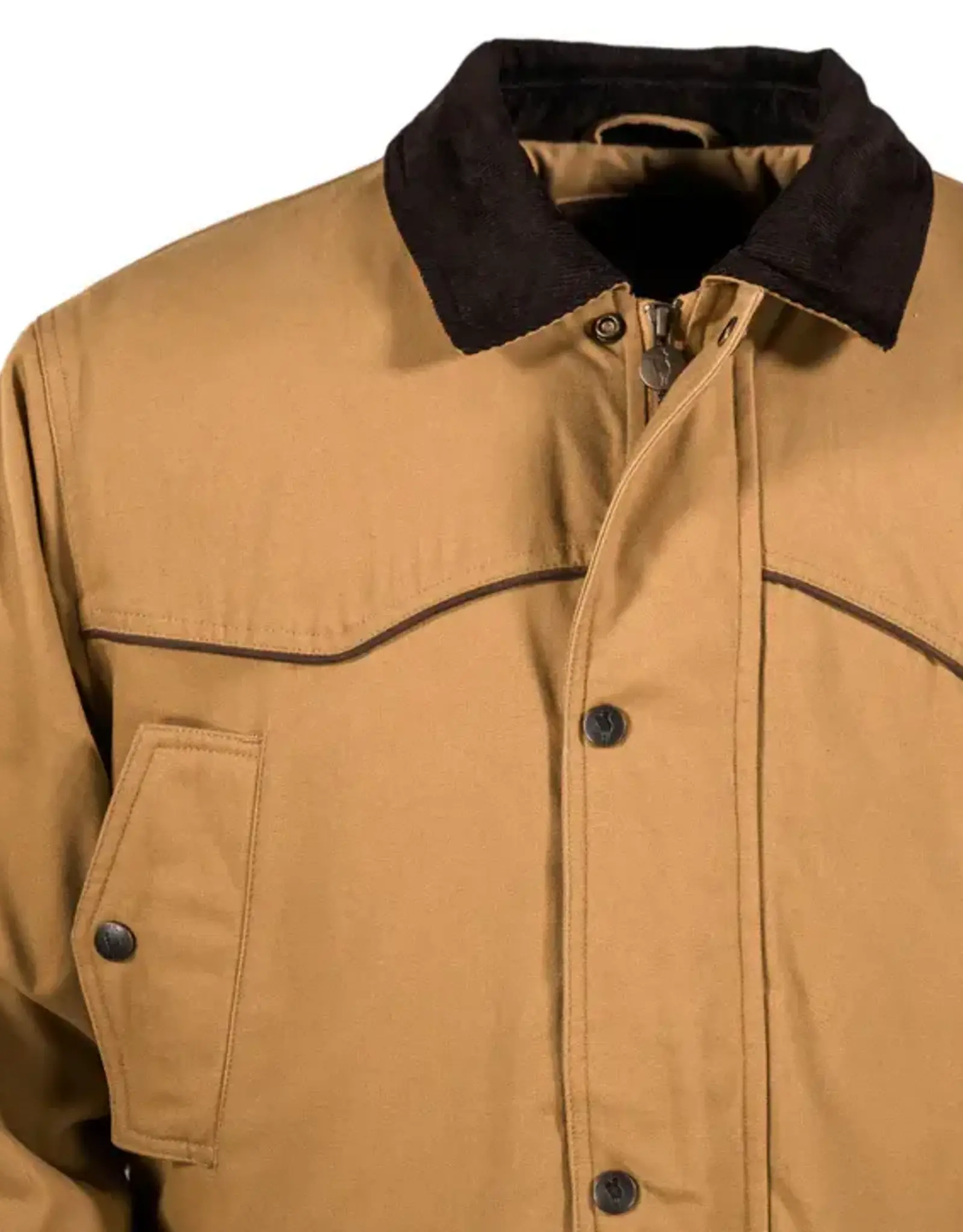 Mens Outback Cattlemens Tan Canvas Jacket