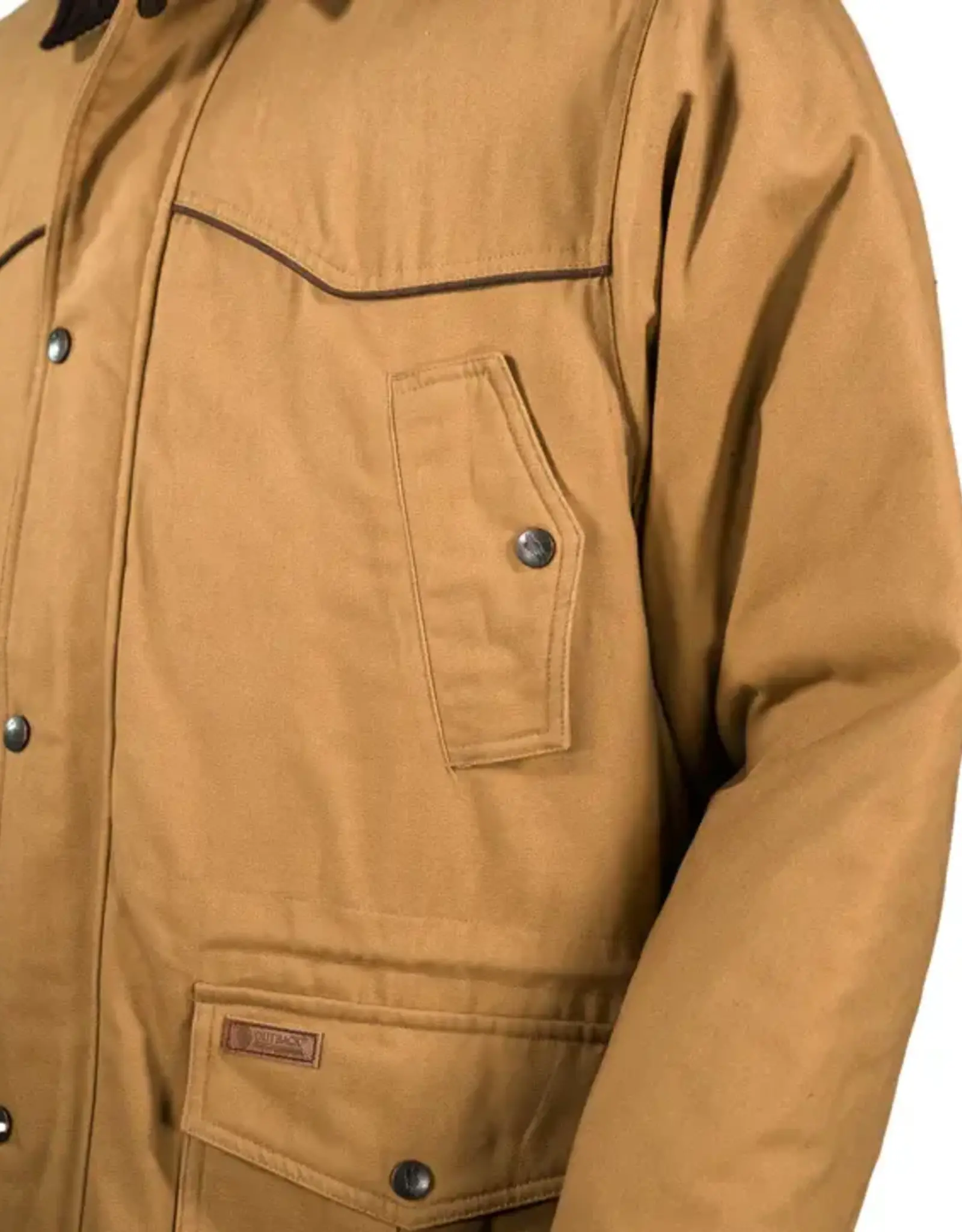 Mens Outback Cattlemens Tan Canvas Jacket