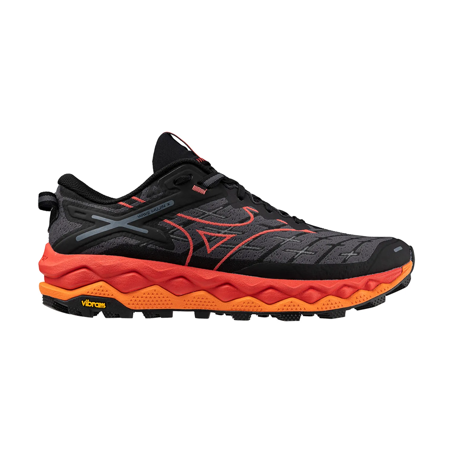 Mizuno Wave Mujin 10  Black/Cayenne/Nasturtium