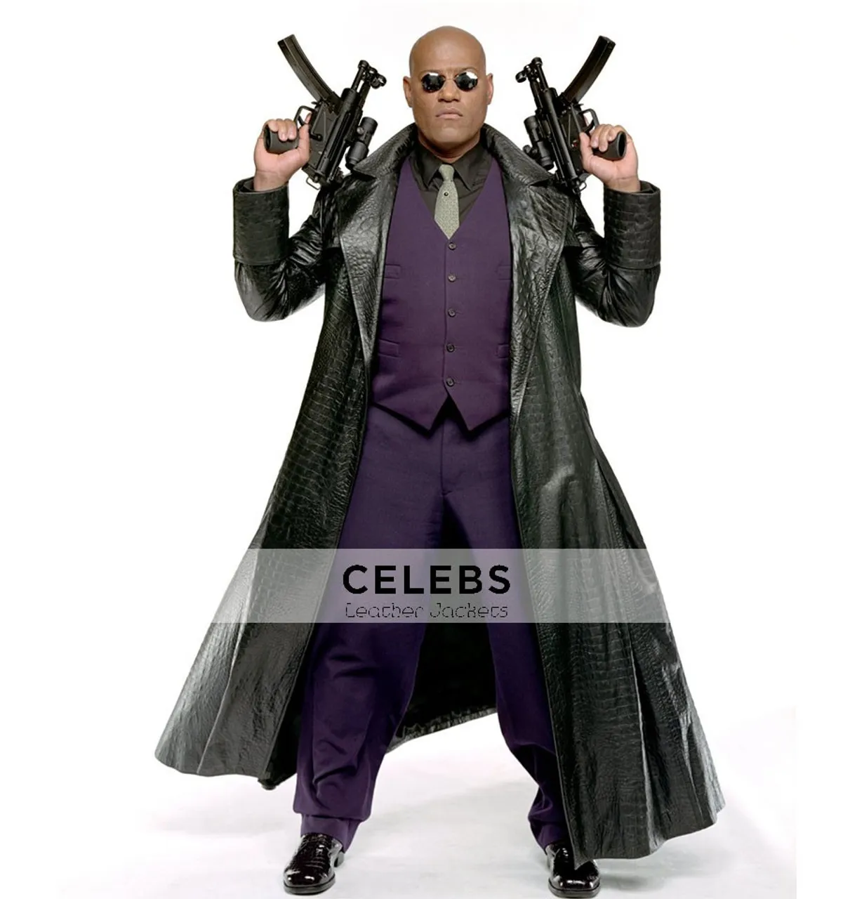 Morpheus The Matrix Laurence Fishburne Alligator Coat