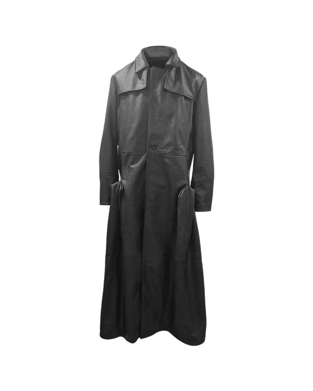 Morpheus The Matrix Laurence Fishburne Alligator Coat