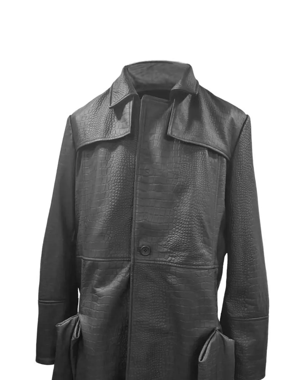 Morpheus The Matrix Laurence Fishburne Alligator Coat