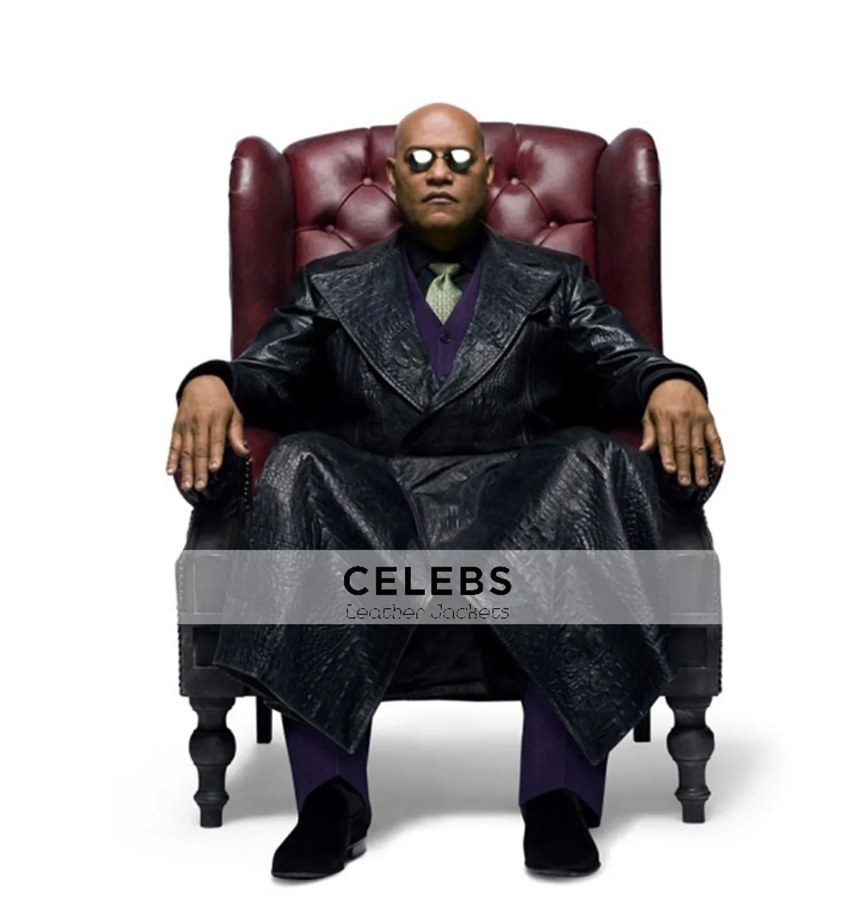 Morpheus The Matrix Laurence Fishburne Alligator Coat