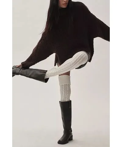 Mukluks Chunky Cable Knit Over-The-Knee Socks