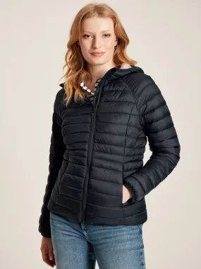 Navy Showerproof Packable Padded Coat