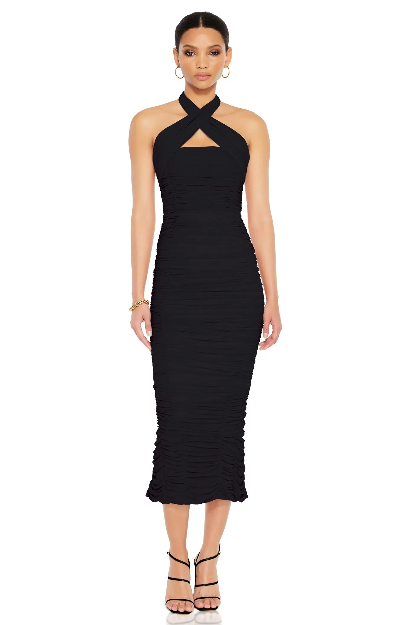 Nookie Monroe Midi Dress - Black