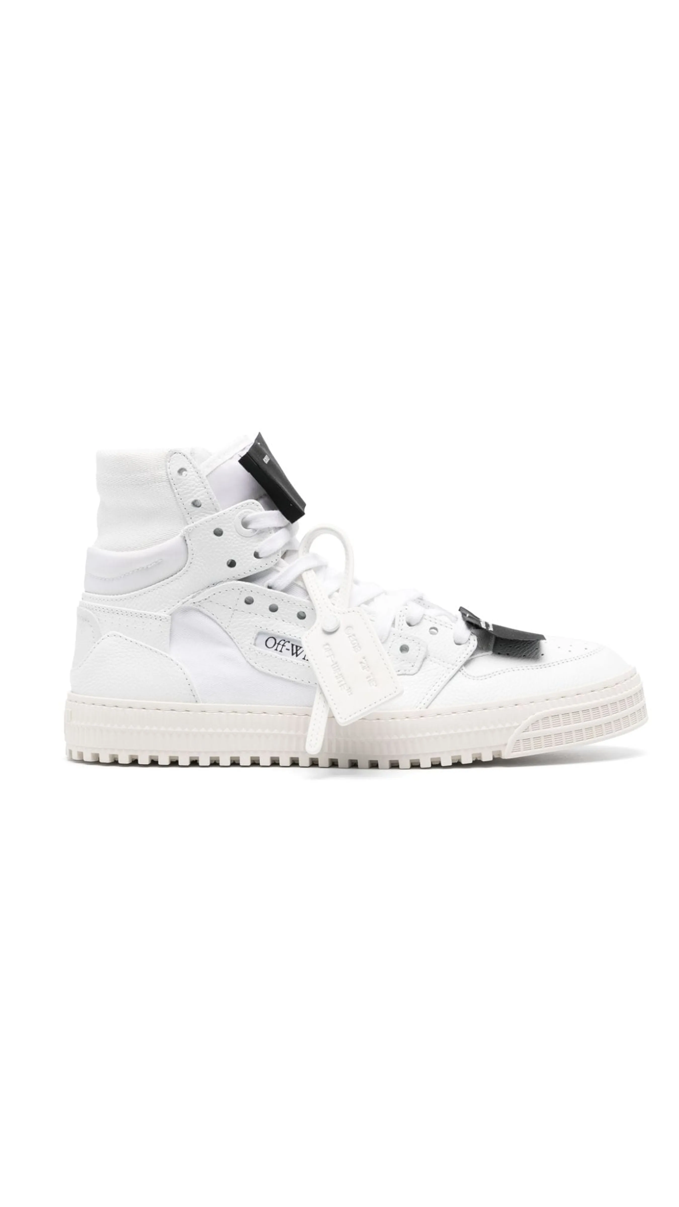 Off-Court 3.0 Leather Sneakers - White/Black