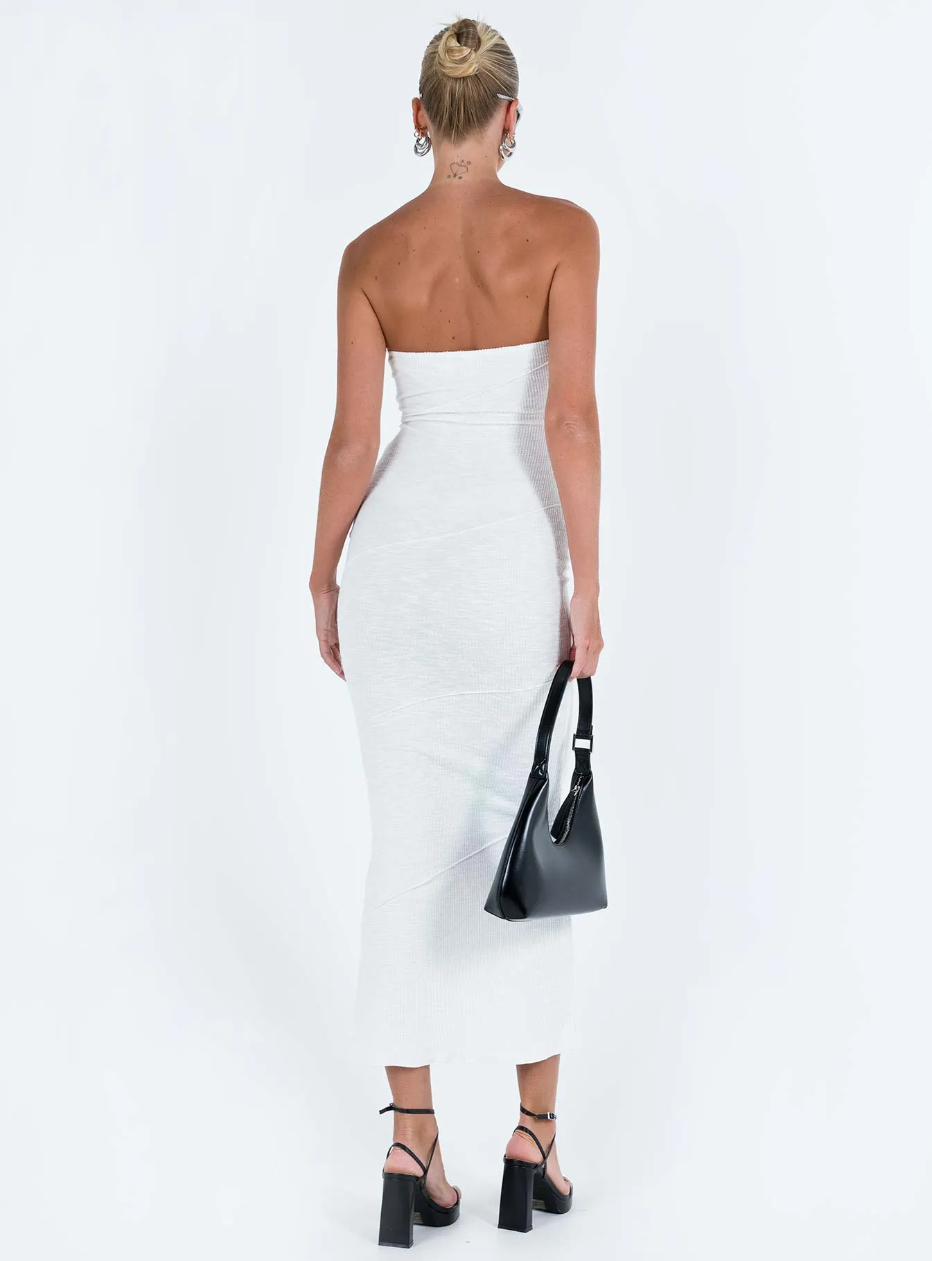 Oscar Midi Dress White Tall