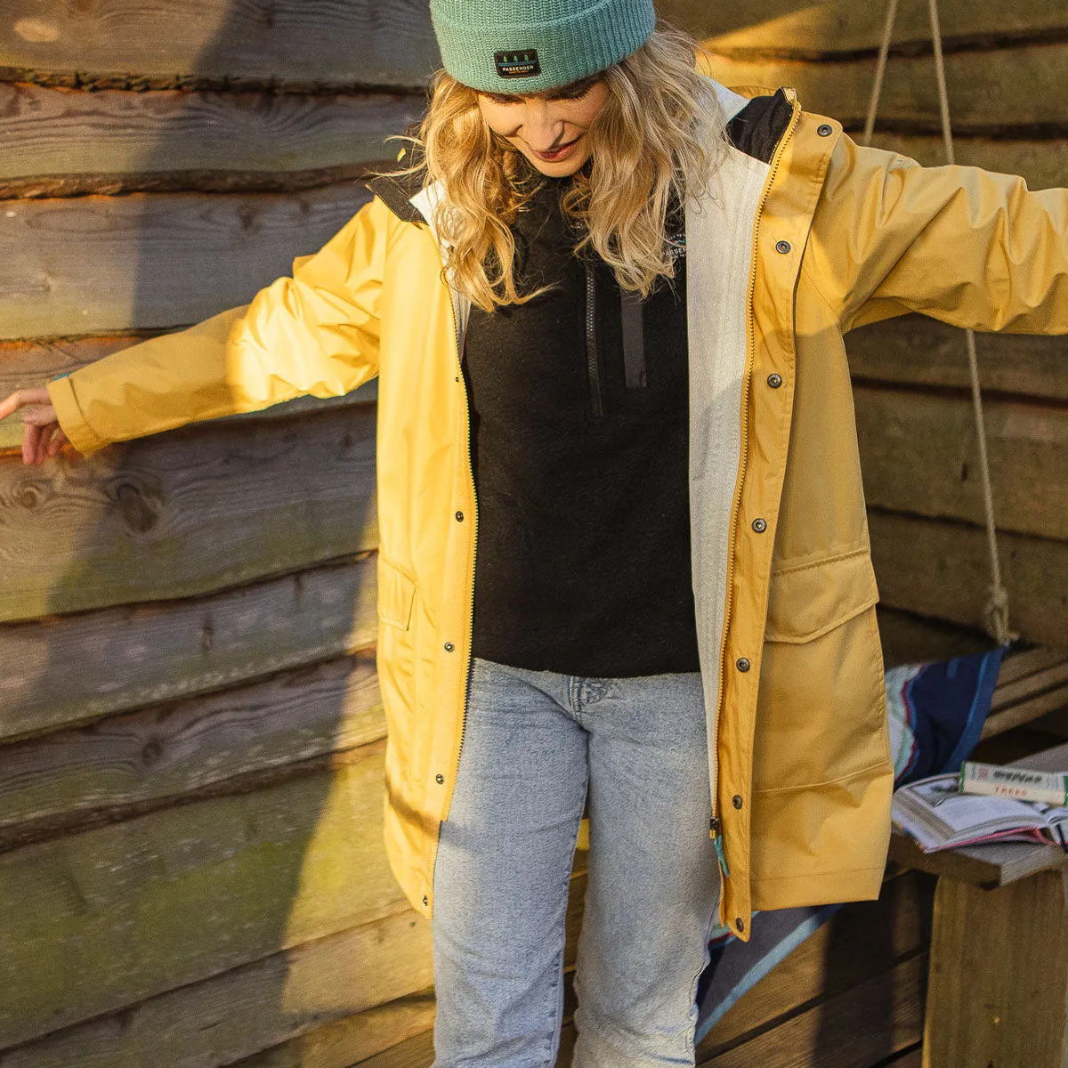 Pacific Recycled Waterproof Jacket - Ochre Yellow