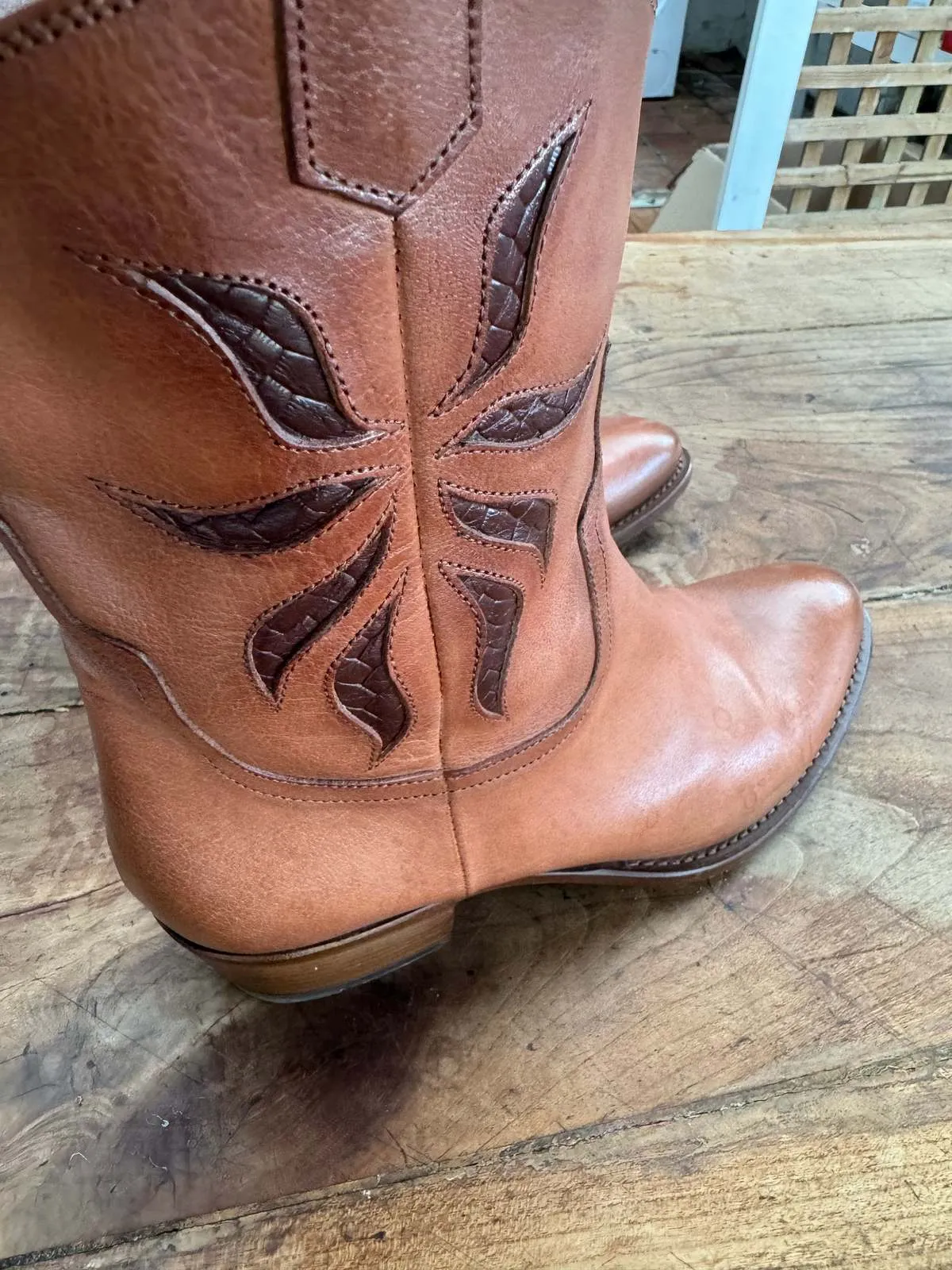 Pantanetti Cowboy Boots - Brown