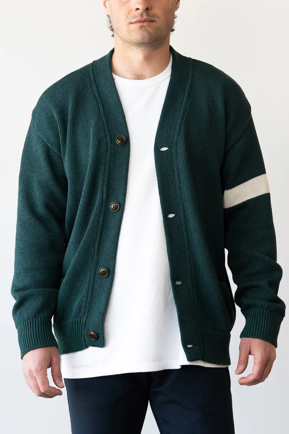 Paper Knit Cardigan - Green