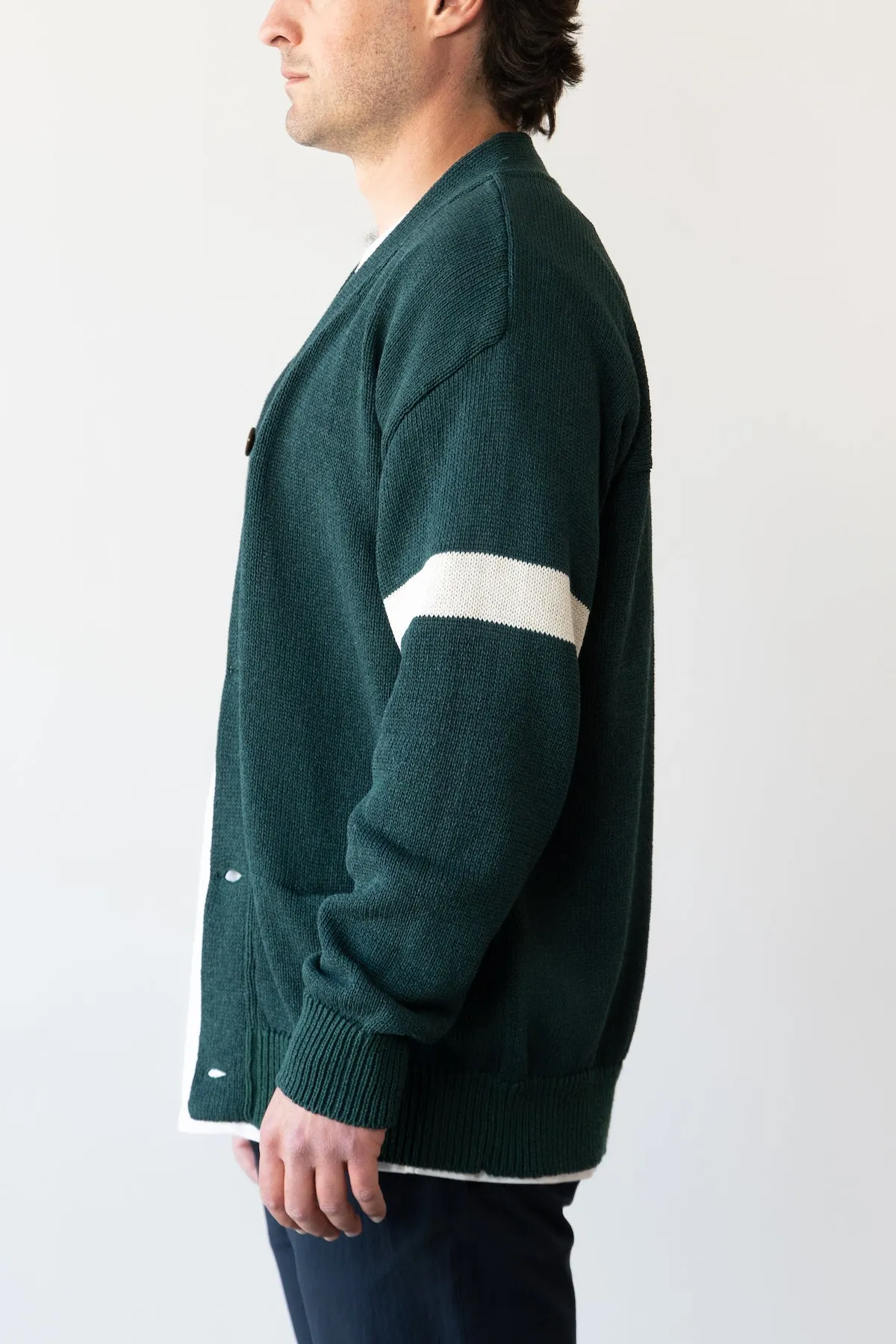 Paper Knit Cardigan - Green