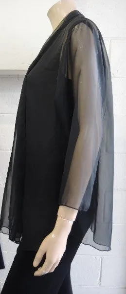 Party Girl Sheer Black Jacket