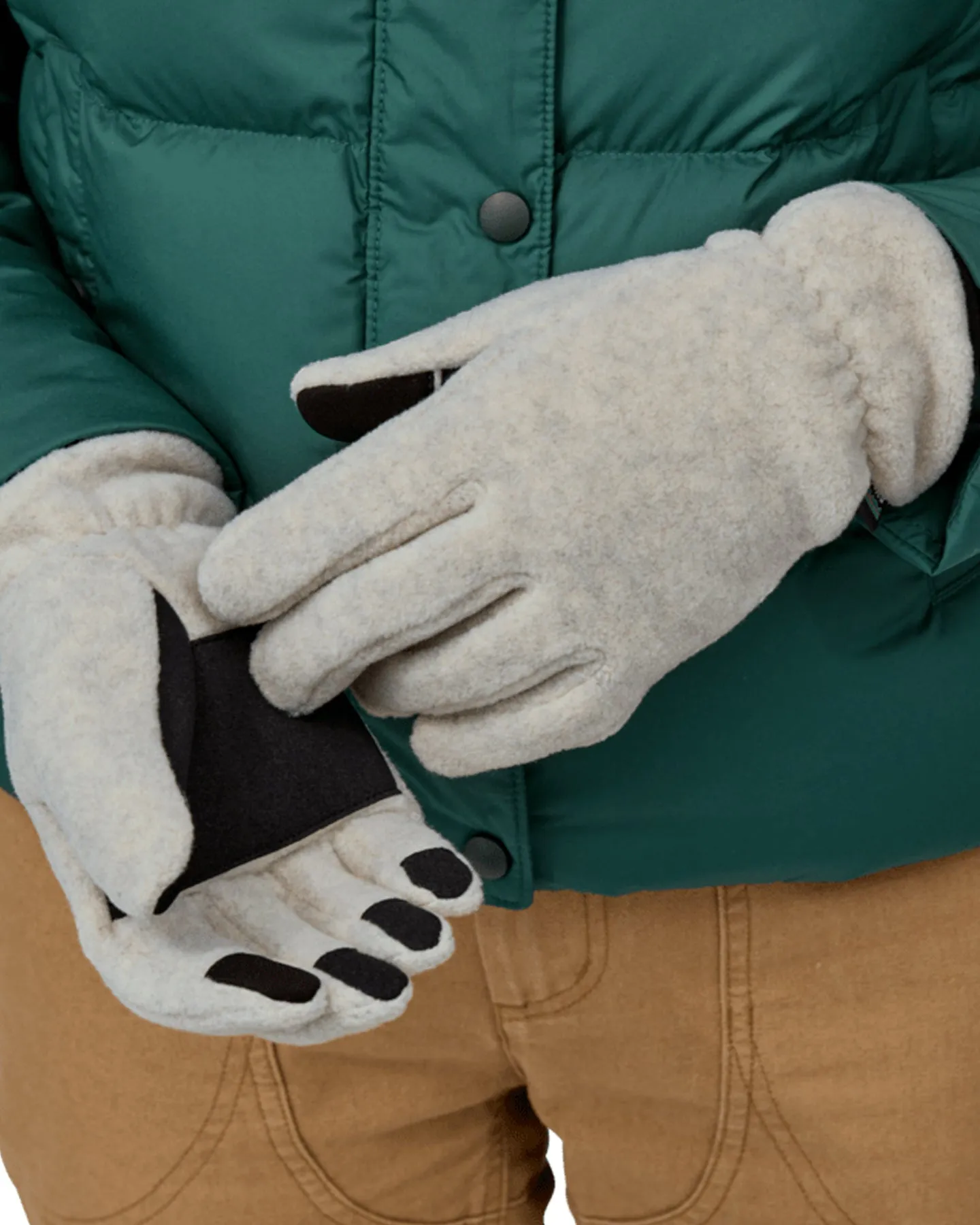 Patagonia Synchilla Gloves - Oatmeal Heather - 2024 | Shop Gloves & Mittens at Trojan Wake Ski Snow & Snow Skiers Wareho