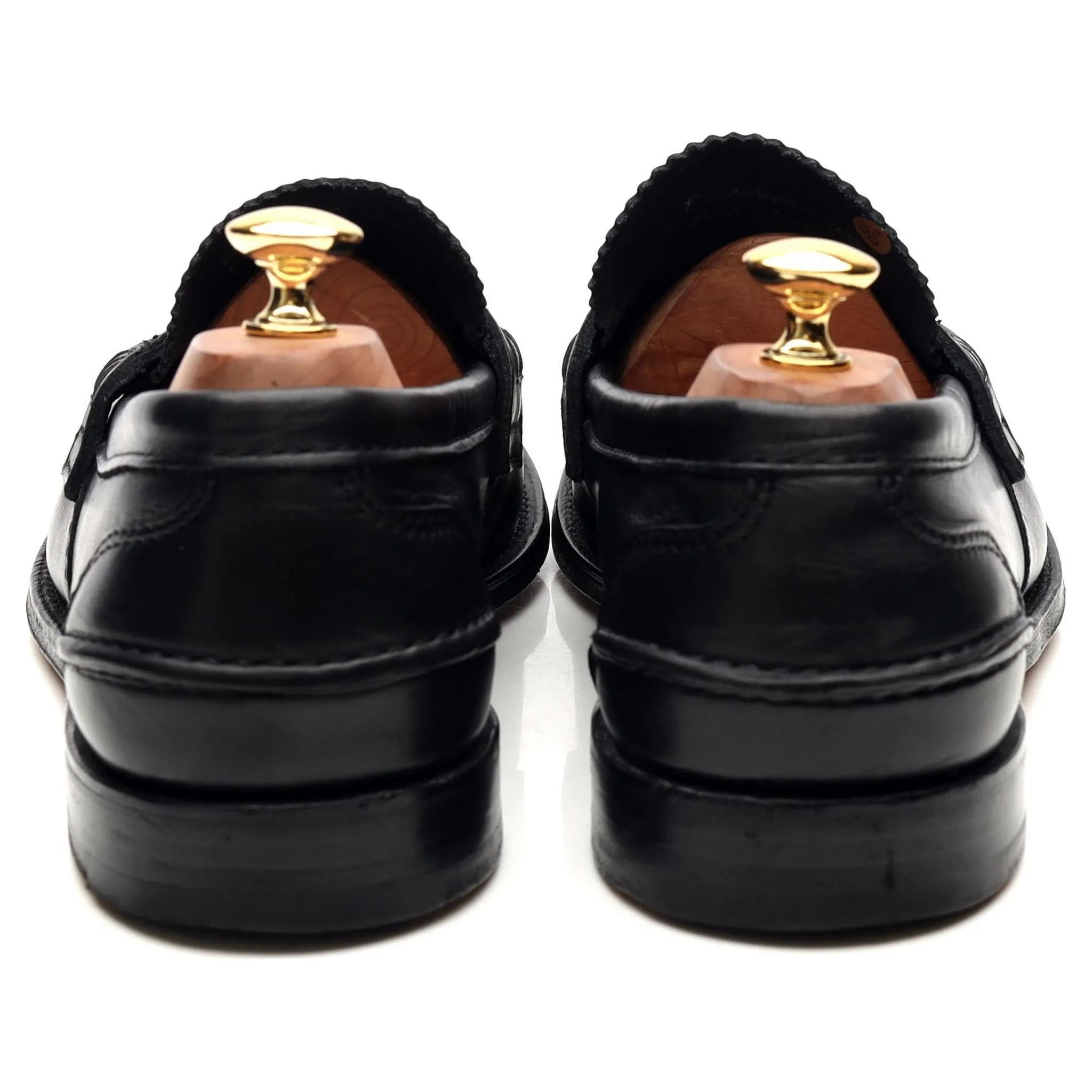 'Pembrey' Black Leather Loafers UK 10.5 G