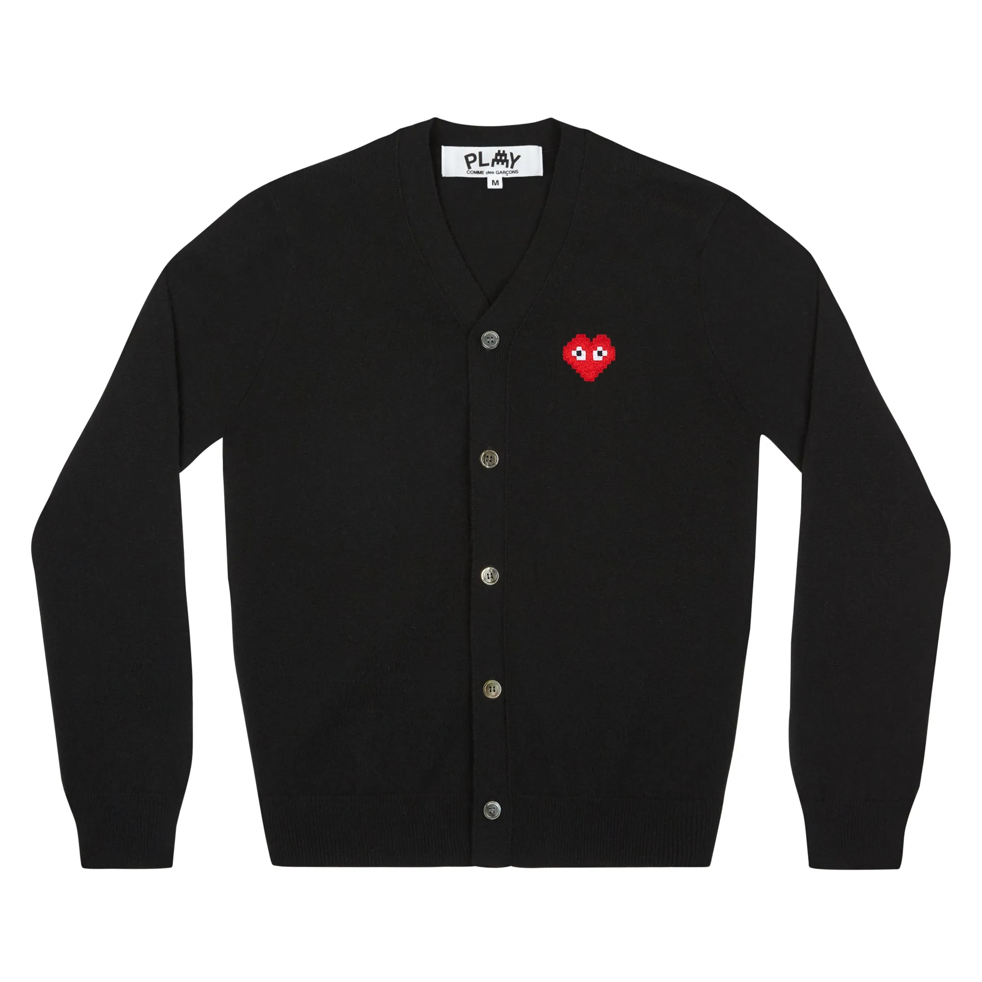 Play Comme des Garons x the Artist Invader Men's Cardigan (Black)