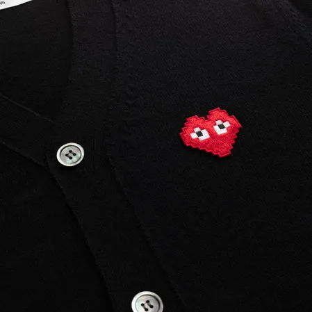 Play Comme des Garons x the Artist Invader Men's Cardigan (Black)