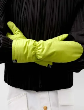 Pleats Mittens - Yellow Green