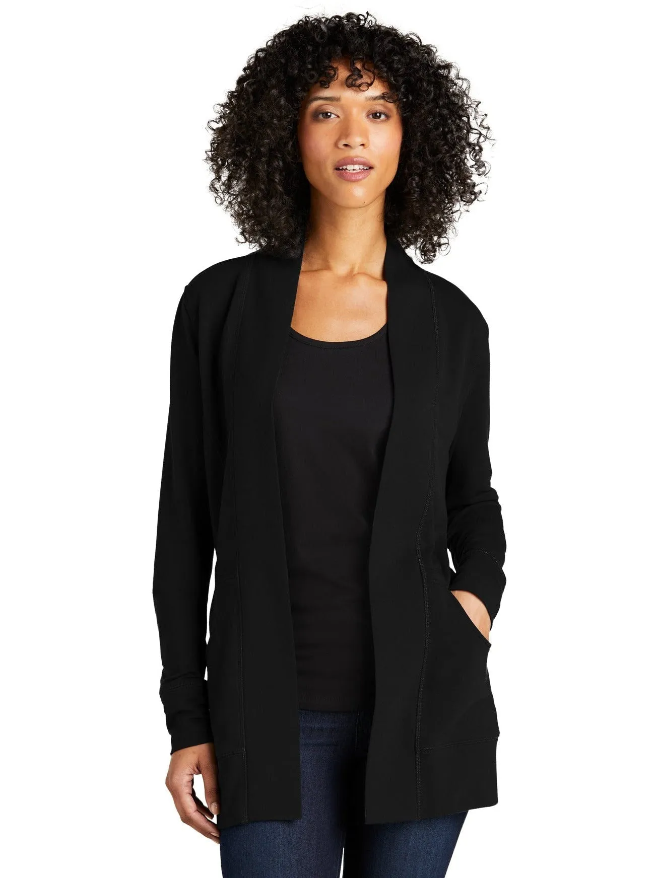 Port Authority Ladies Microterry Cardigan