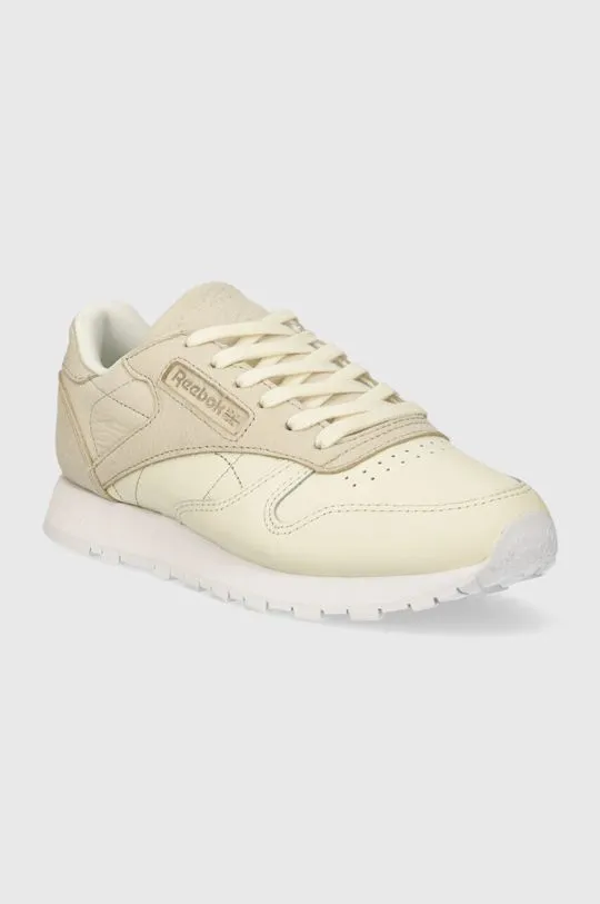 Reebok leather sneakers Classic Leather Sea You Later beige color