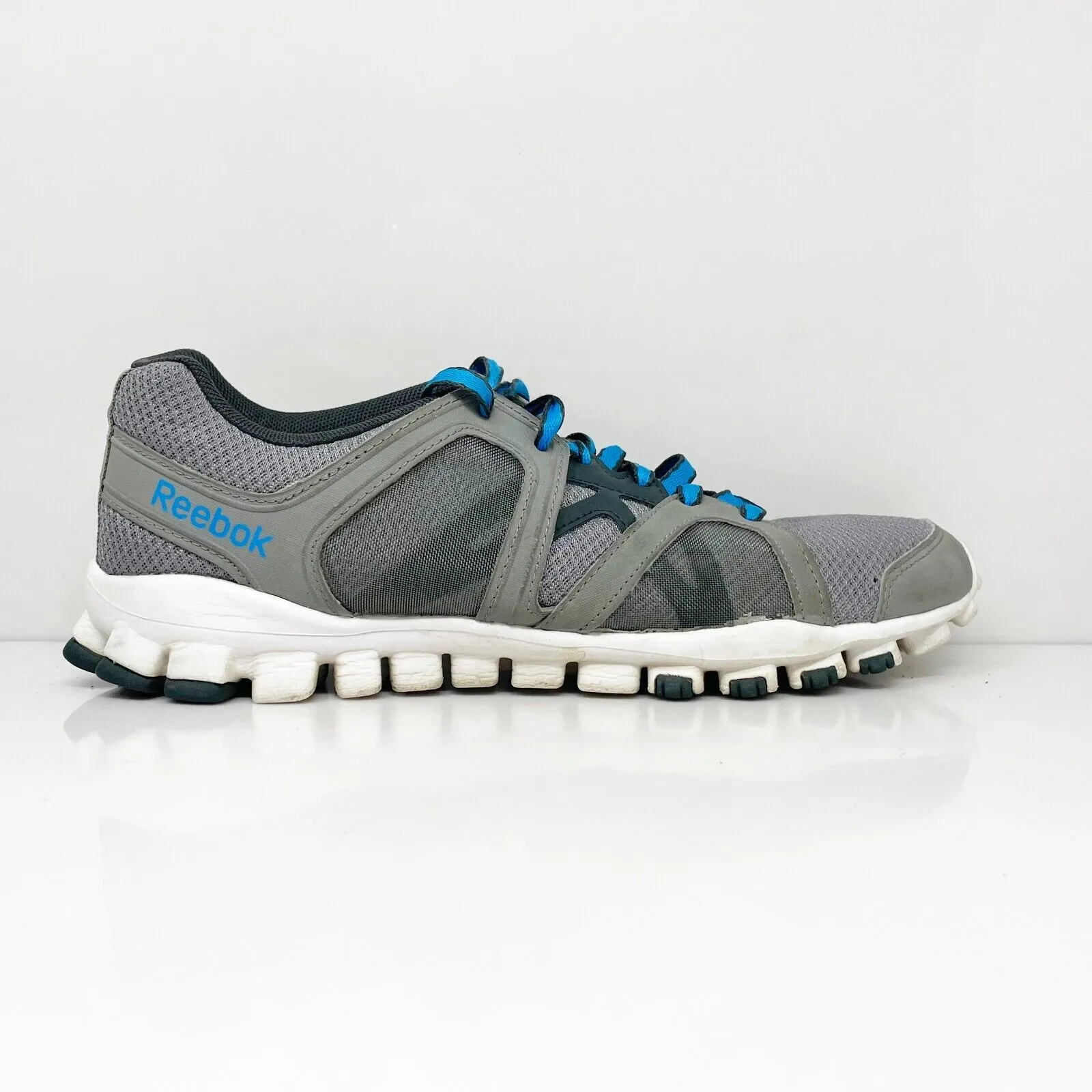 Reebok Mens Realflex Train RS 2.0 M48048 Gray Running Shoes Sneakers Size 9.5